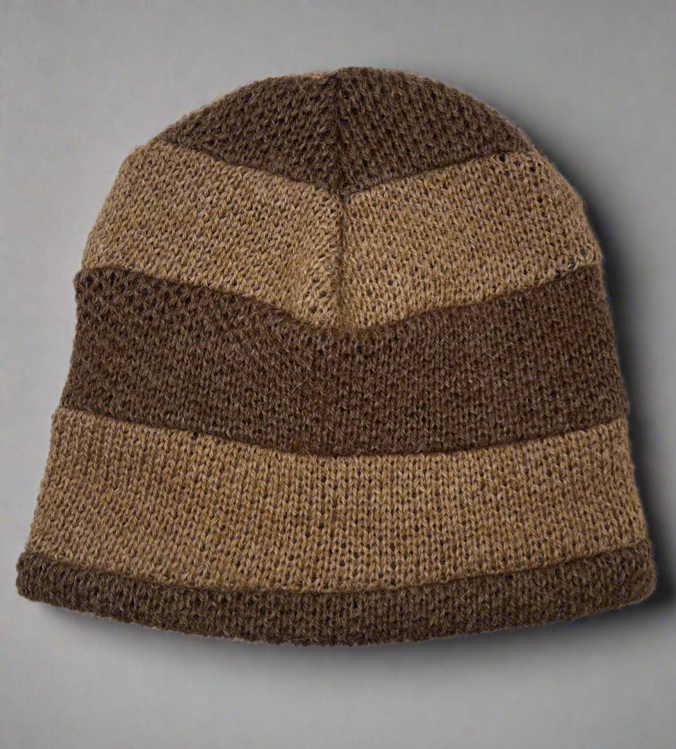Textured Lined Alpaca Hat