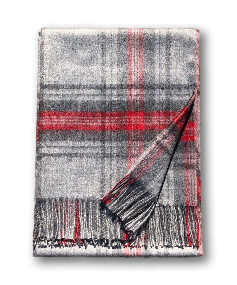 Tartan Plaid 100% Baby Alpaca Throw