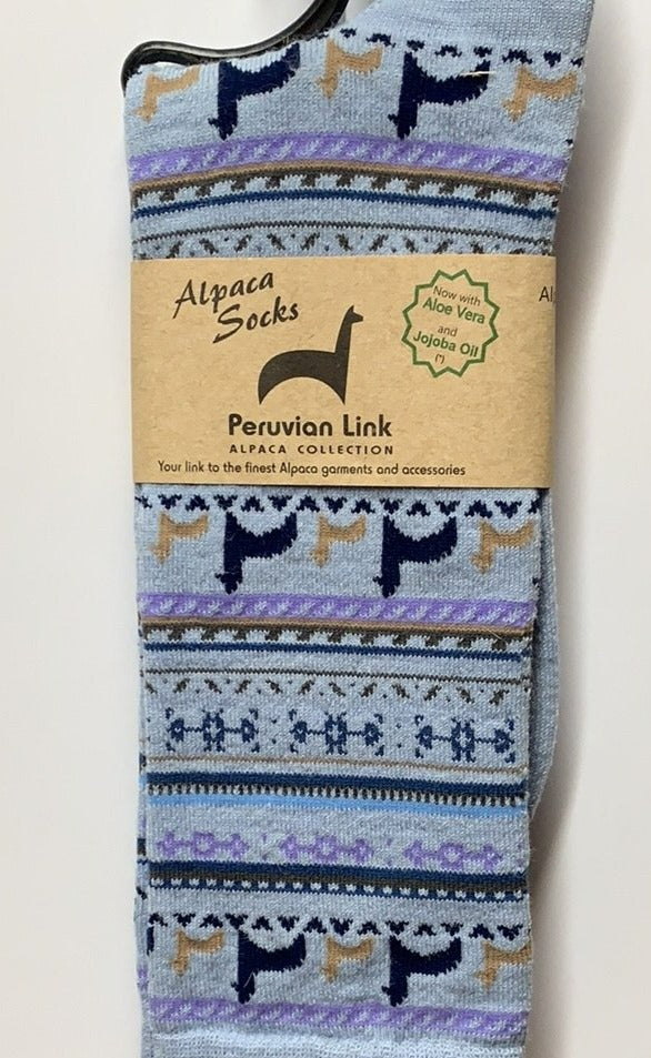 Alpaca Print Crew Sock
