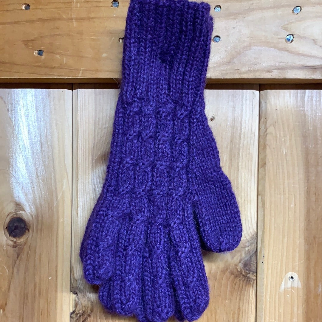 Trenza Cable 100% Alpaca Gloves