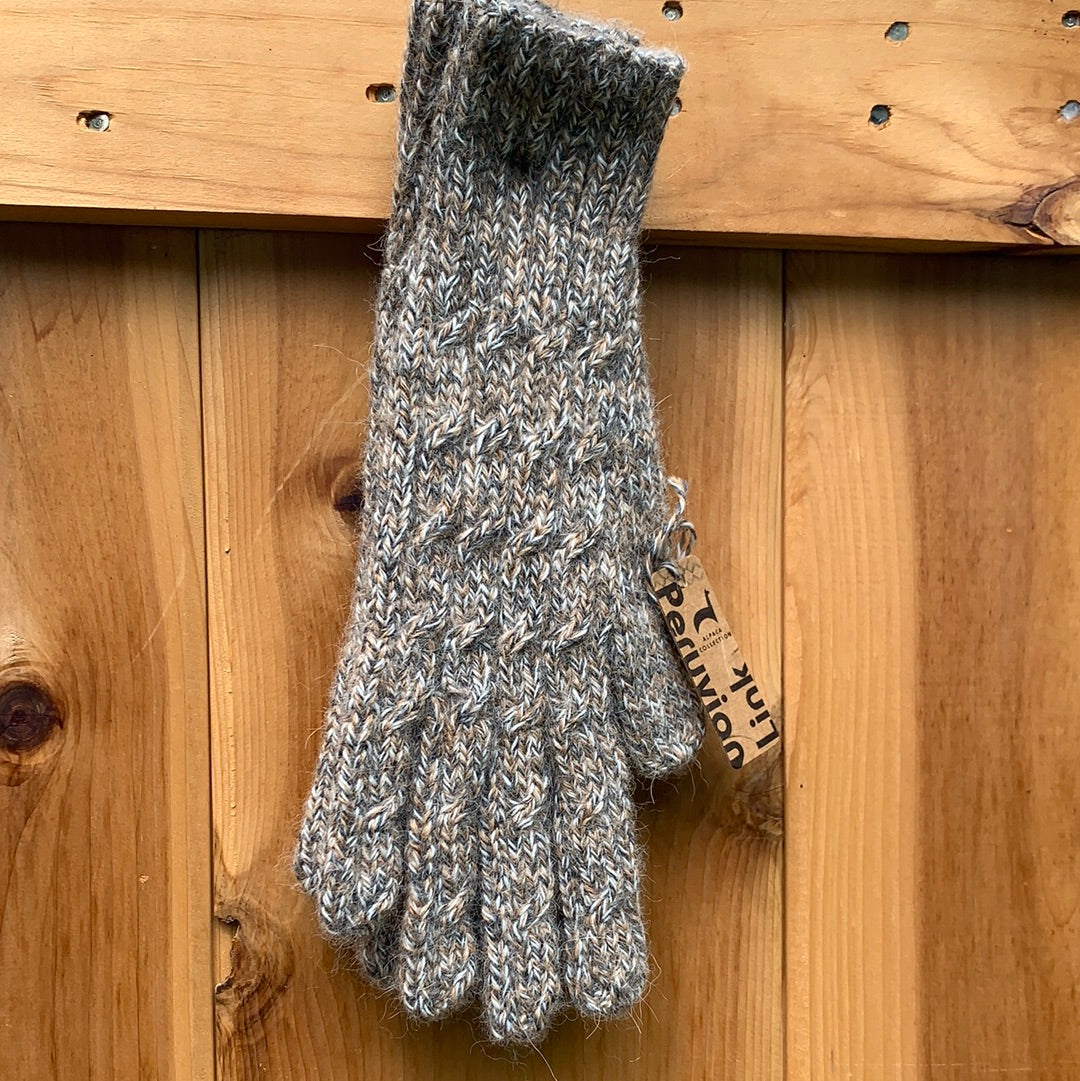 Trenza Cable 100% Alpaca Gloves