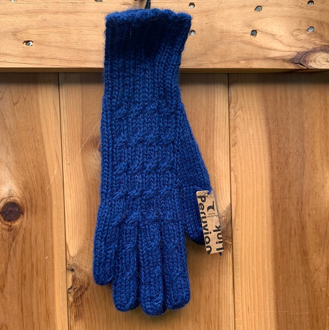 Trenza Cable 100% Alpaca Gloves