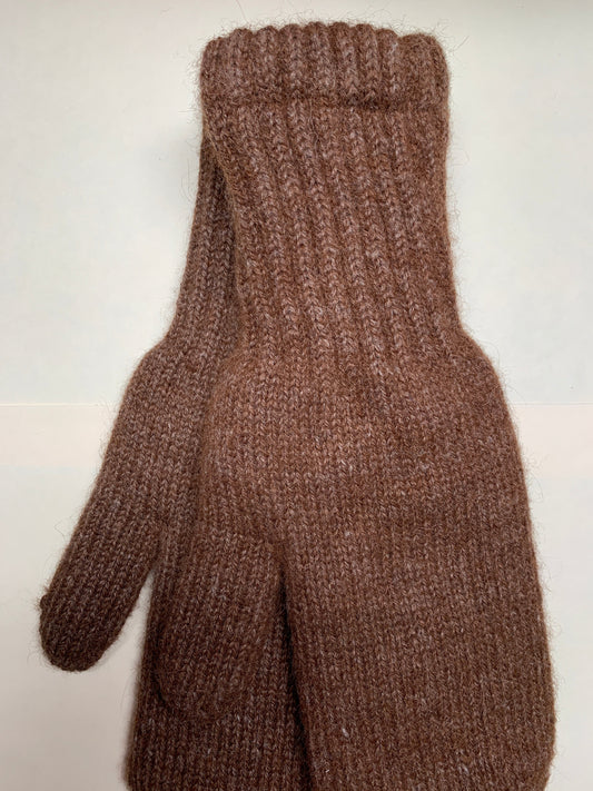 Bouclé Lined Alpaca Mittens