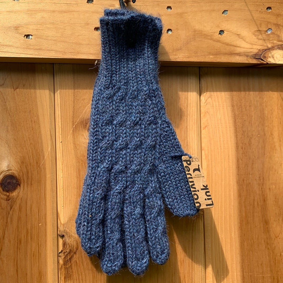Trenza Cable 100% Alpaca Gloves