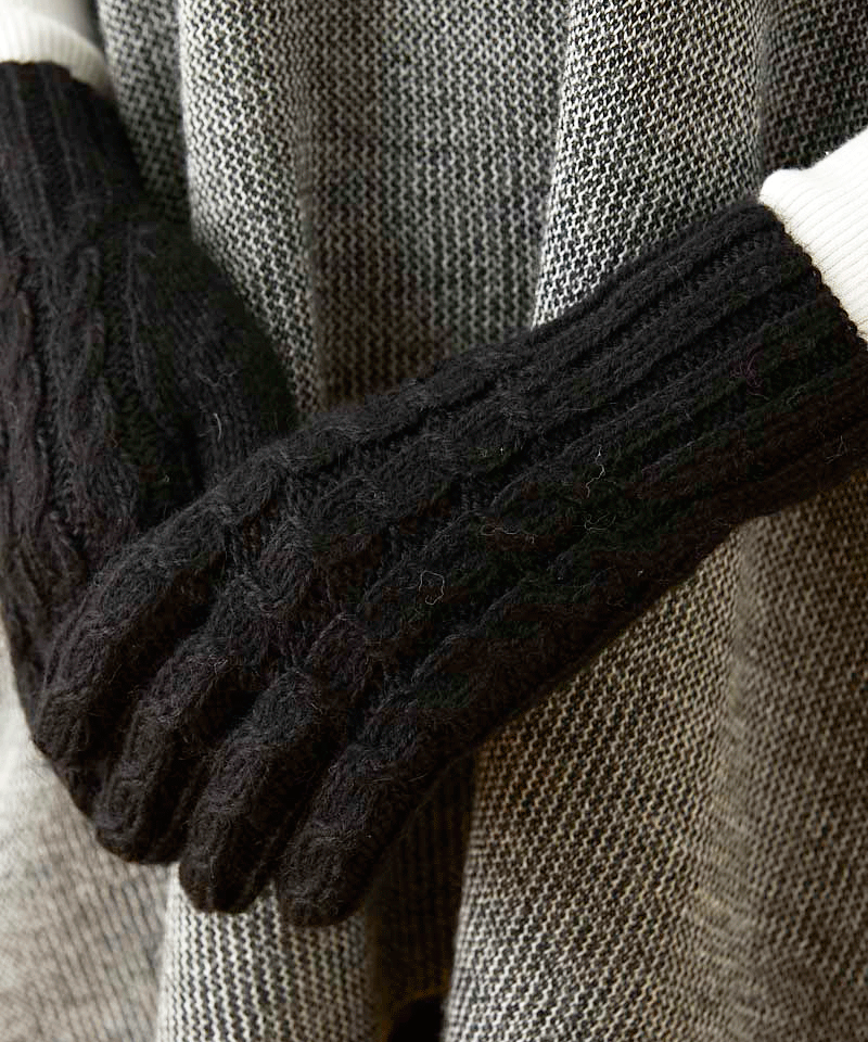 Trenza Cable 100% Alpaca Gloves