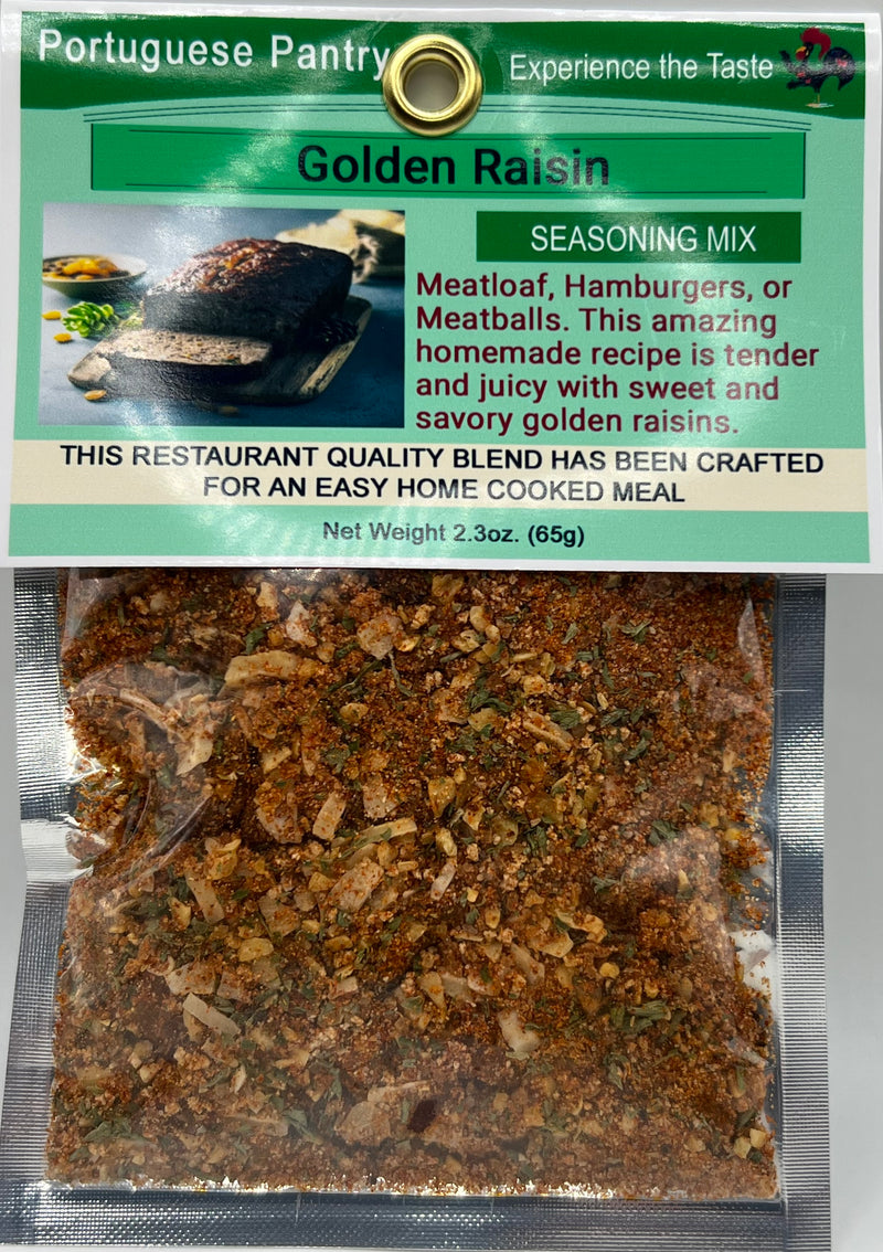 Golden Raisin Meatloaf, Hamburgers, or Meatball Mix