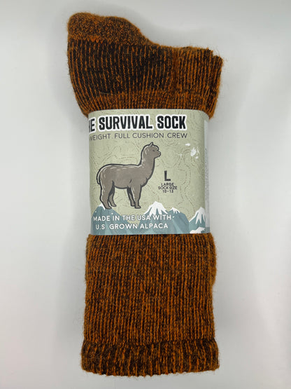 Alpaca Survival Crew Socks for Men and Women