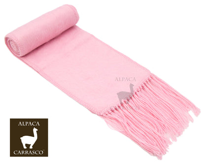 Narrow Alpaca Scarf with Alpaca Figure Label