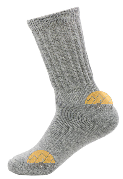 Therapeutic Alpaca Socks - Scrunch CREW Terry-lined