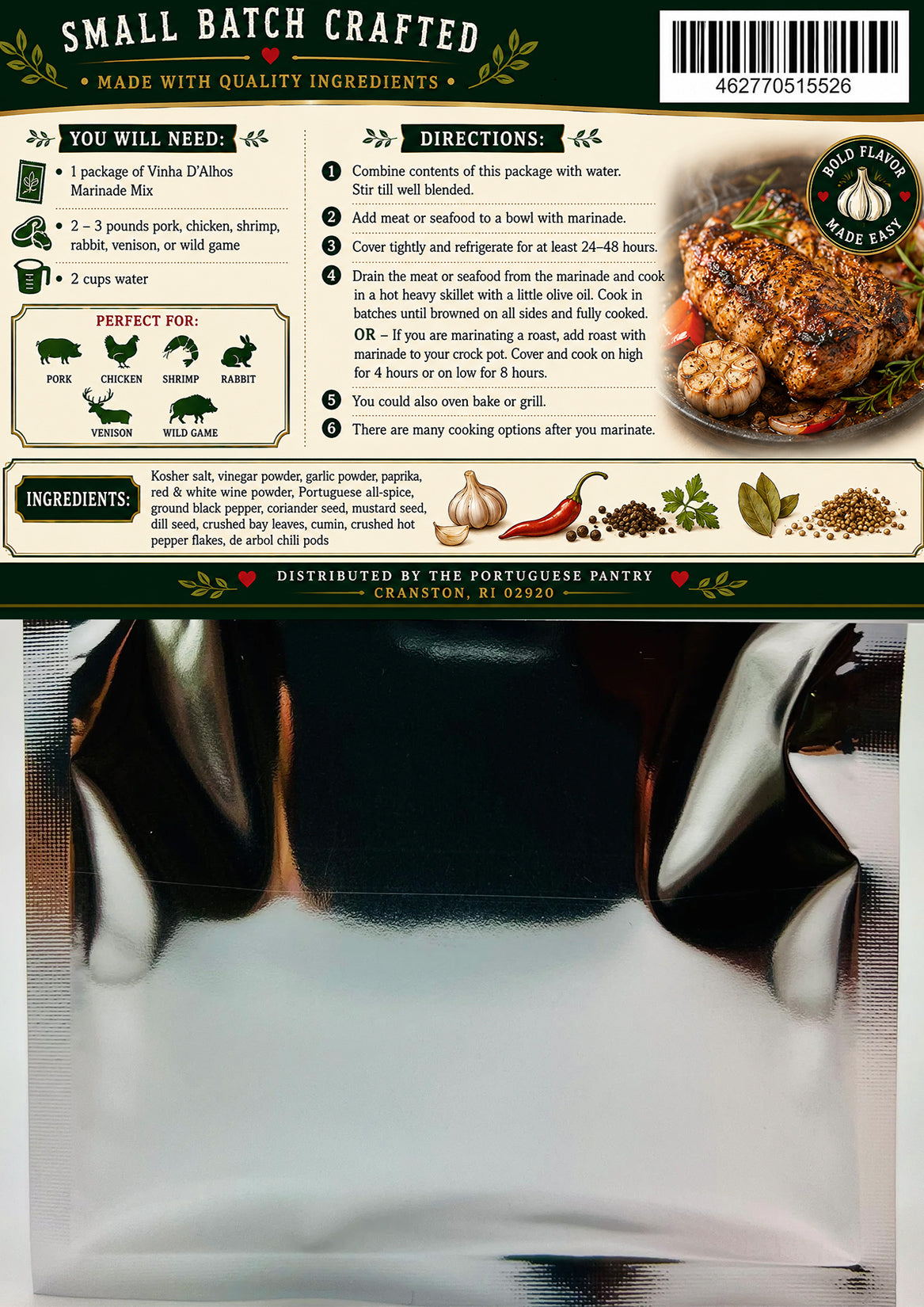 Portuguese Style Marinade Mix - Vinha D'Alhos