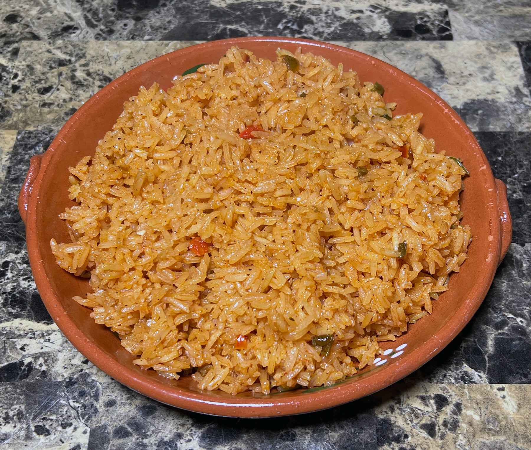 Homemade Portuguese Tomato Rice (Arroz de Tomate) prepared with Portuguese Pantry seasoning
