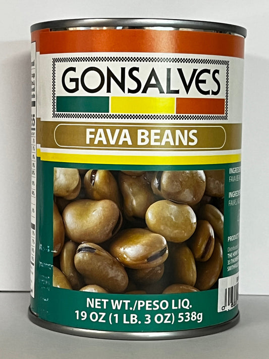 Gonsalves Brown Fava Beans – Authentic Portuguese Favas | Ready to Eat | 19 oz (538g)