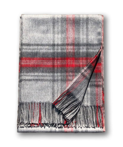 Tartan Plaid 100% Baby Alpaca Throw