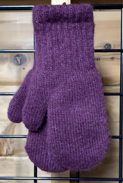 Boucle Lined Alpaca Mittens