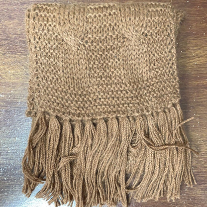 100% Baby Alpaca Trenza Cable Scarf