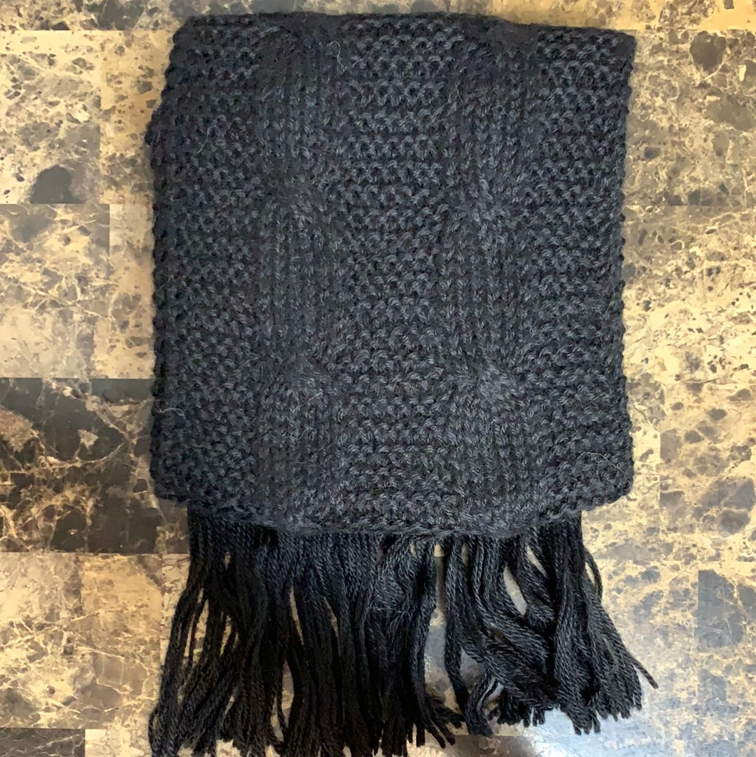 100% Baby Alpaca Trenza Cable Scarf