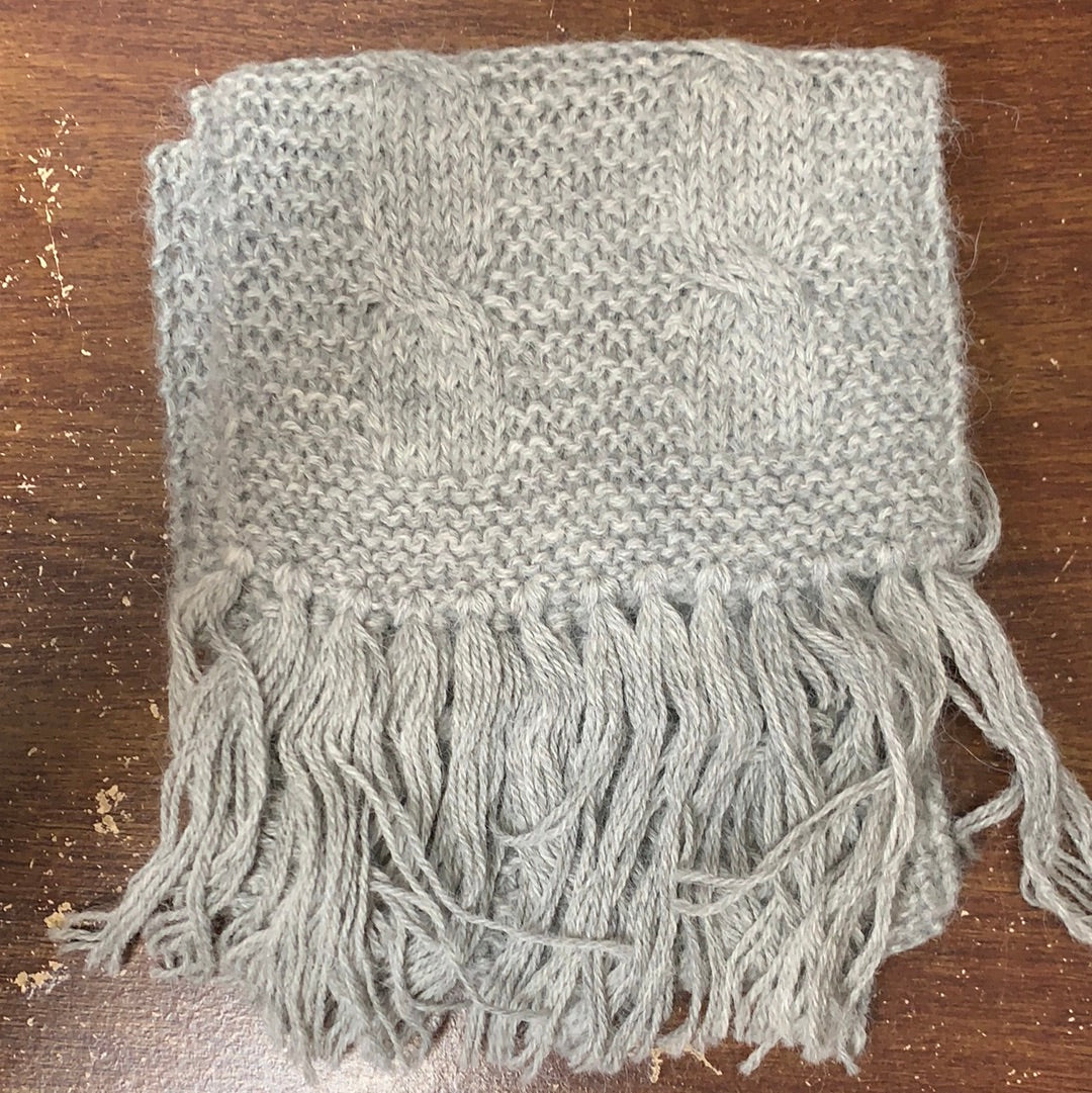 100% Baby Alpaca Trenza Cable Scarf