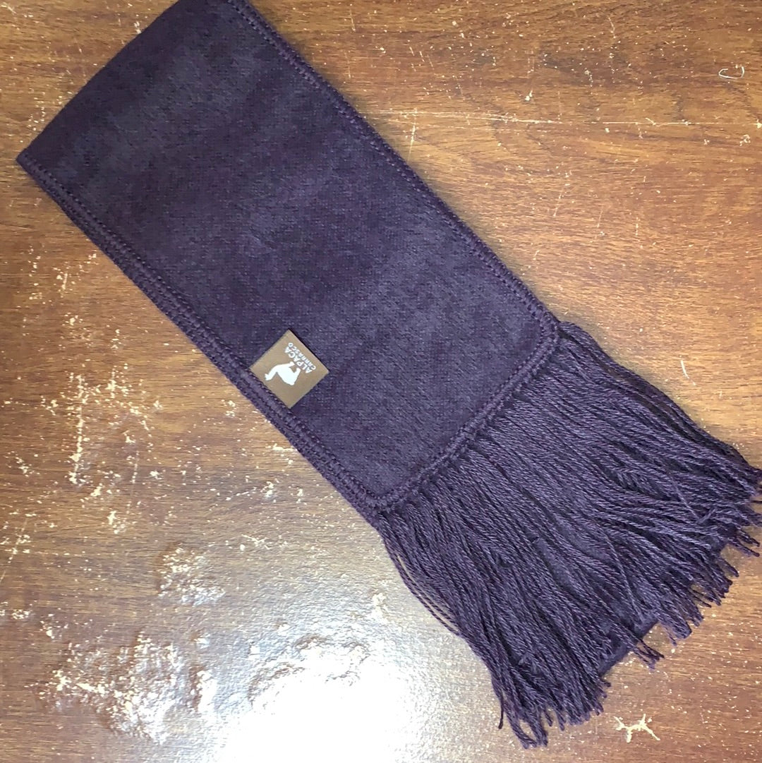 Narrow Alpaca Scarf with Alpaca Figure Label