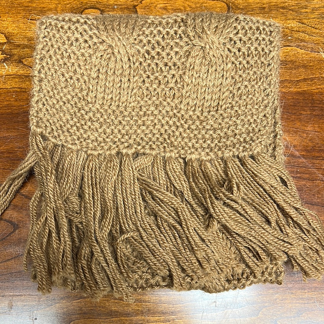 100% Baby Alpaca Trenza Cable Scarf