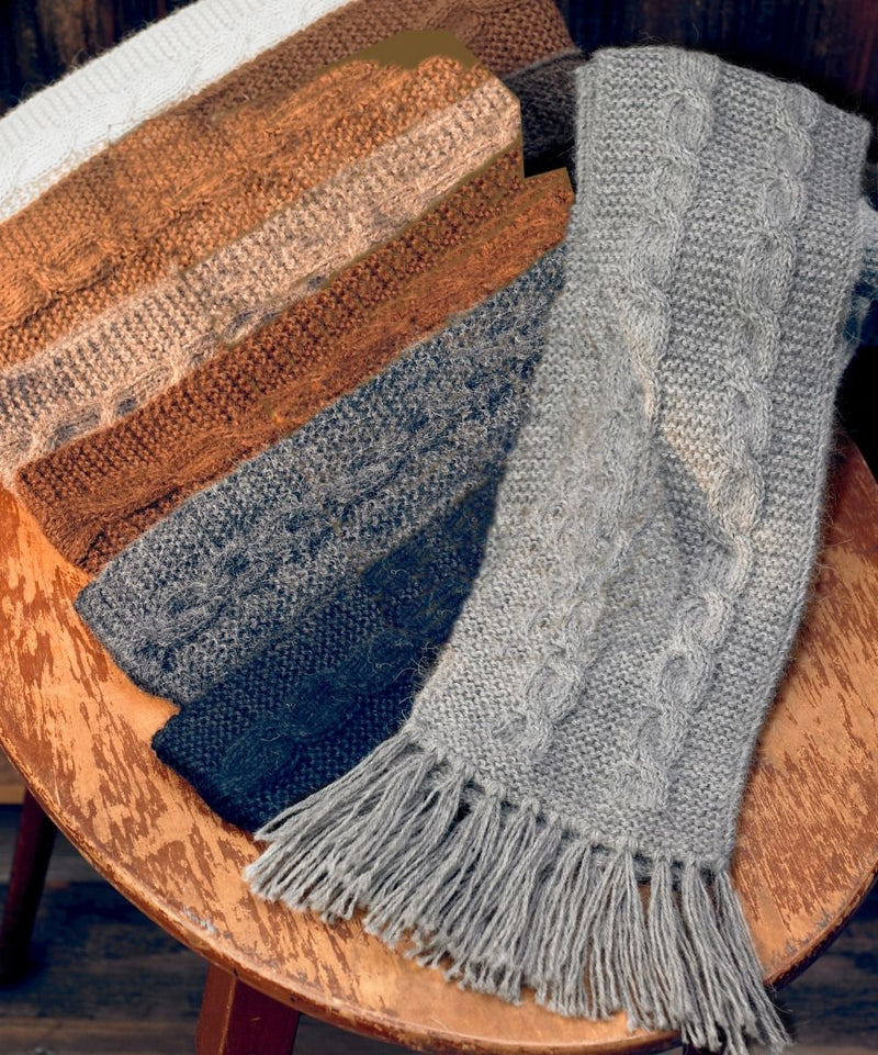 100% Baby Alpaca Scarf – Luxuriously Soft, Handcrafted Unisex Knit Scarf by Artisans